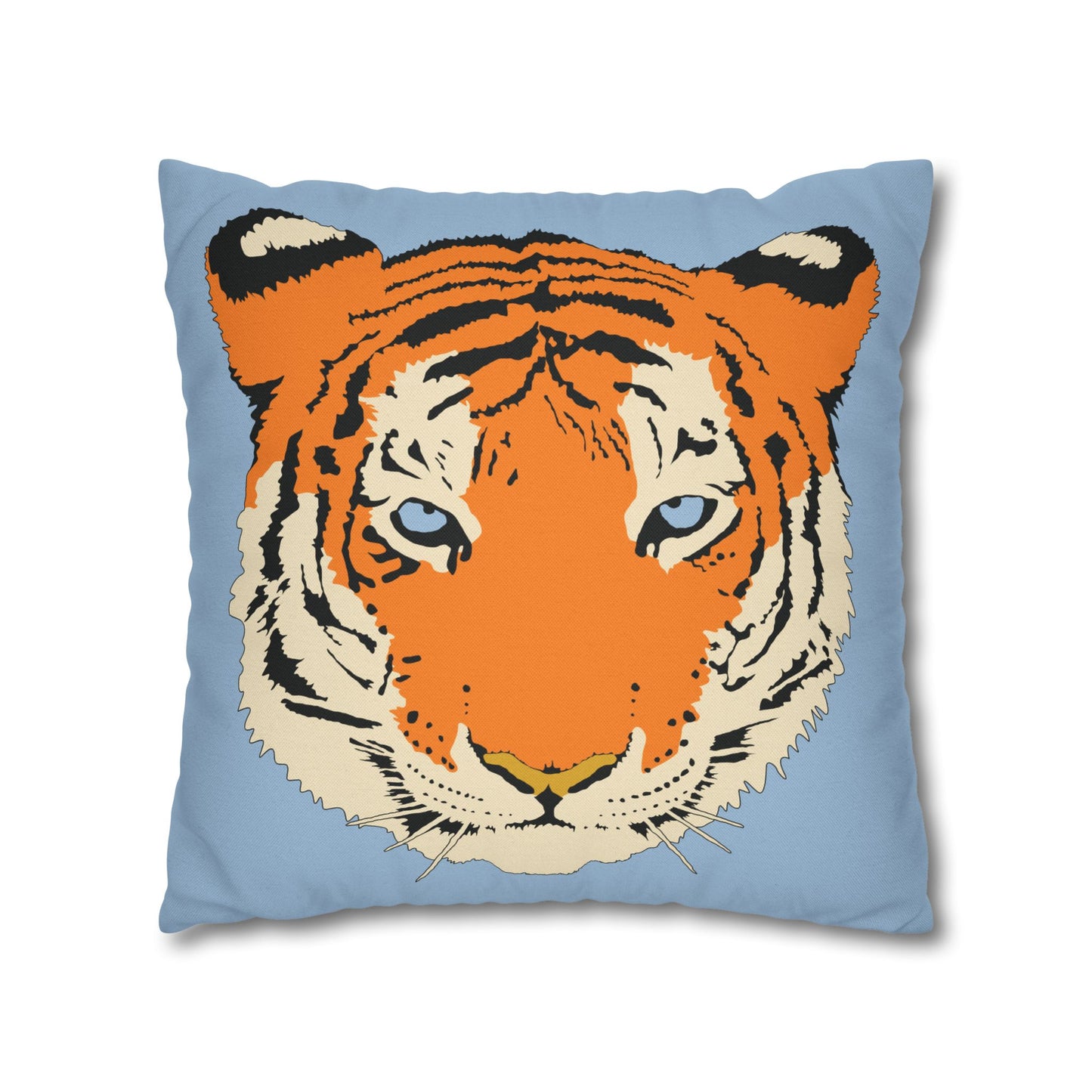 Tiger Blue Pillow Cover