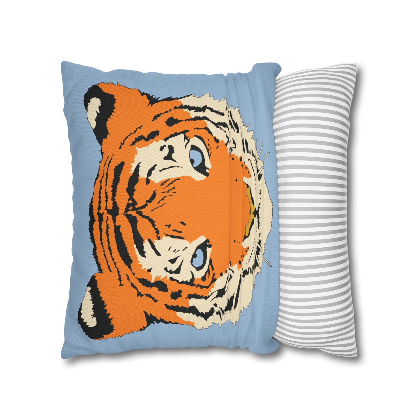 Tiger Blue Pillow Cover