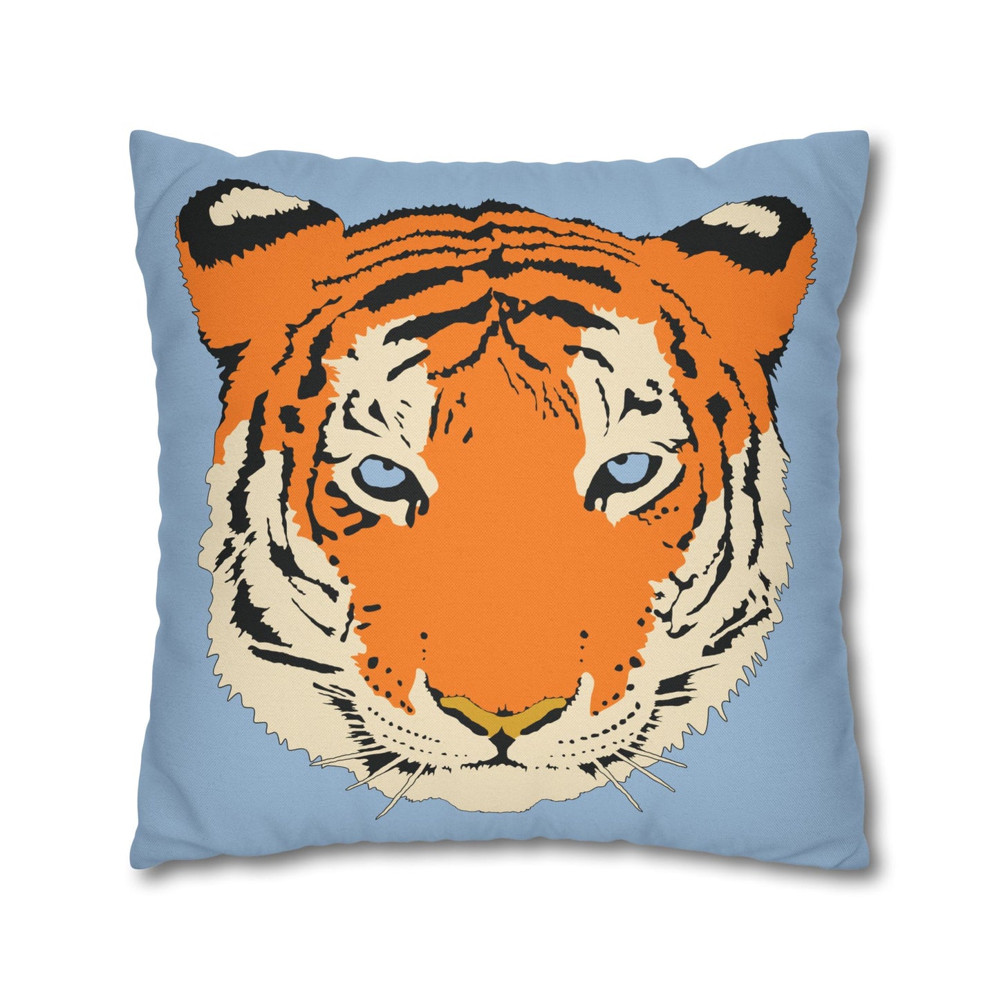 Tiger Blue Pillow Cover