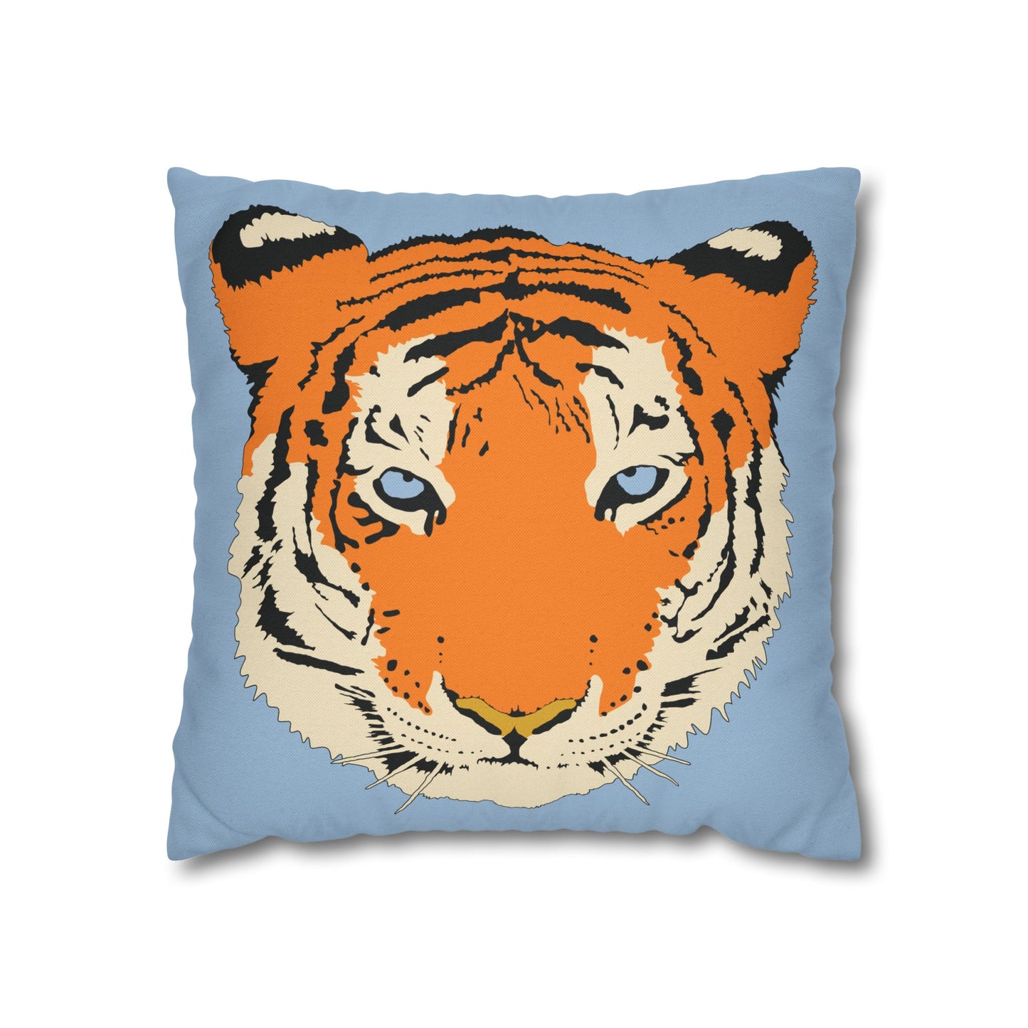Tiger Blue Pillow Cover