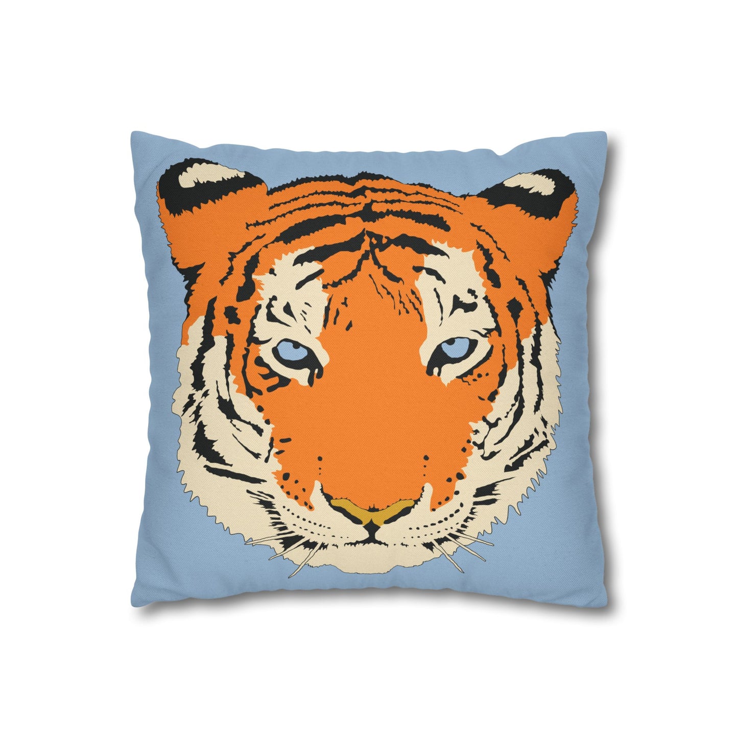 Tiger Blue Pillow Cover