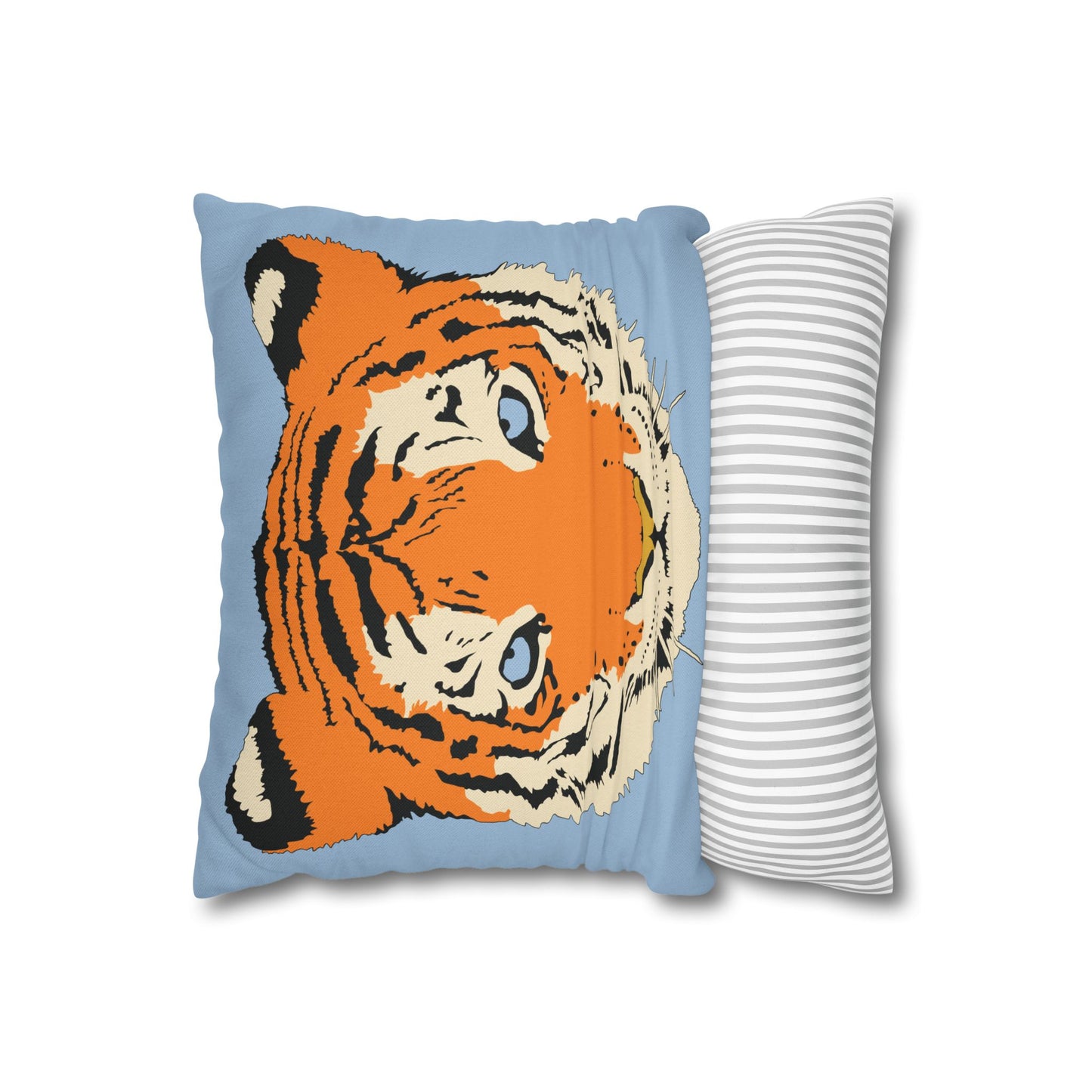 Tiger Blue Pillow Cover