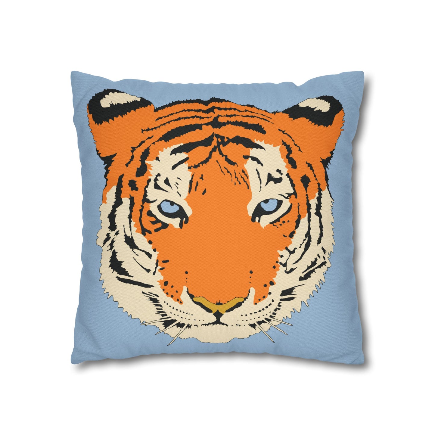 Tiger Blue Pillow Cover