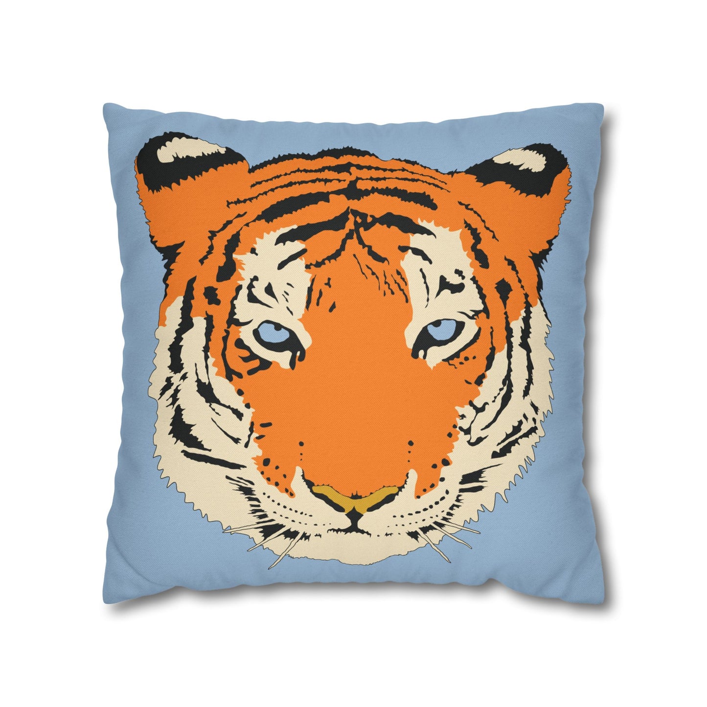 Tiger Blue Pillow Cover