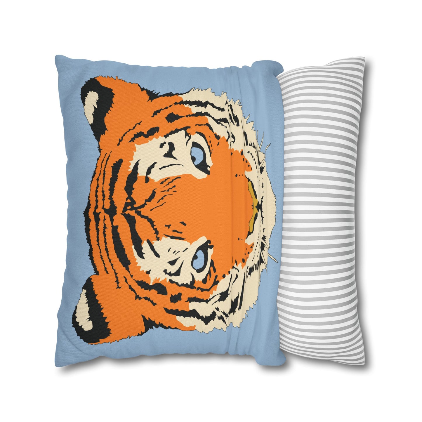 Tiger Blue Pillow Cover