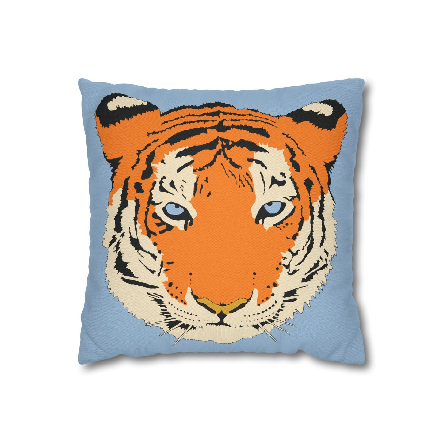 Tiger Blue Pillow Cover
