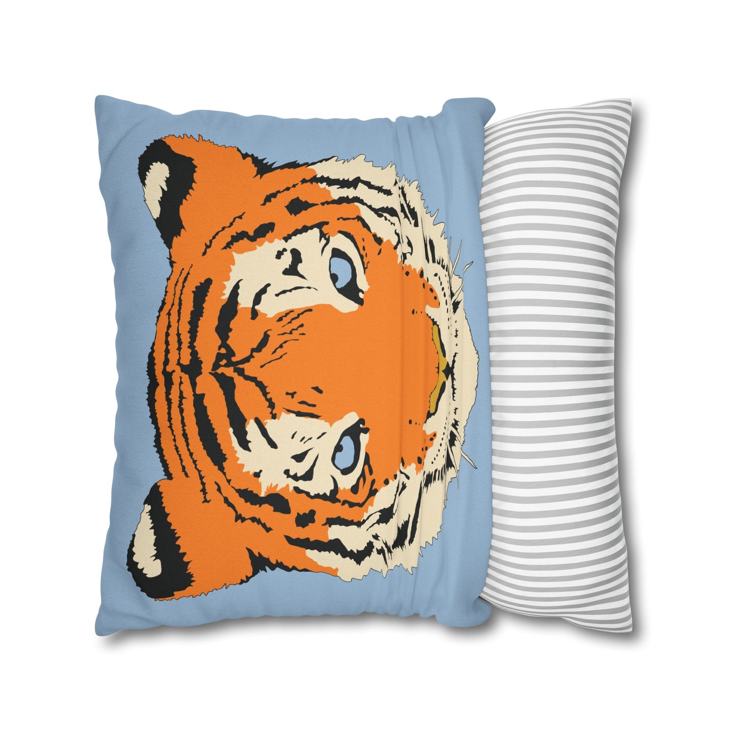 Tiger Blue Pillow Cover