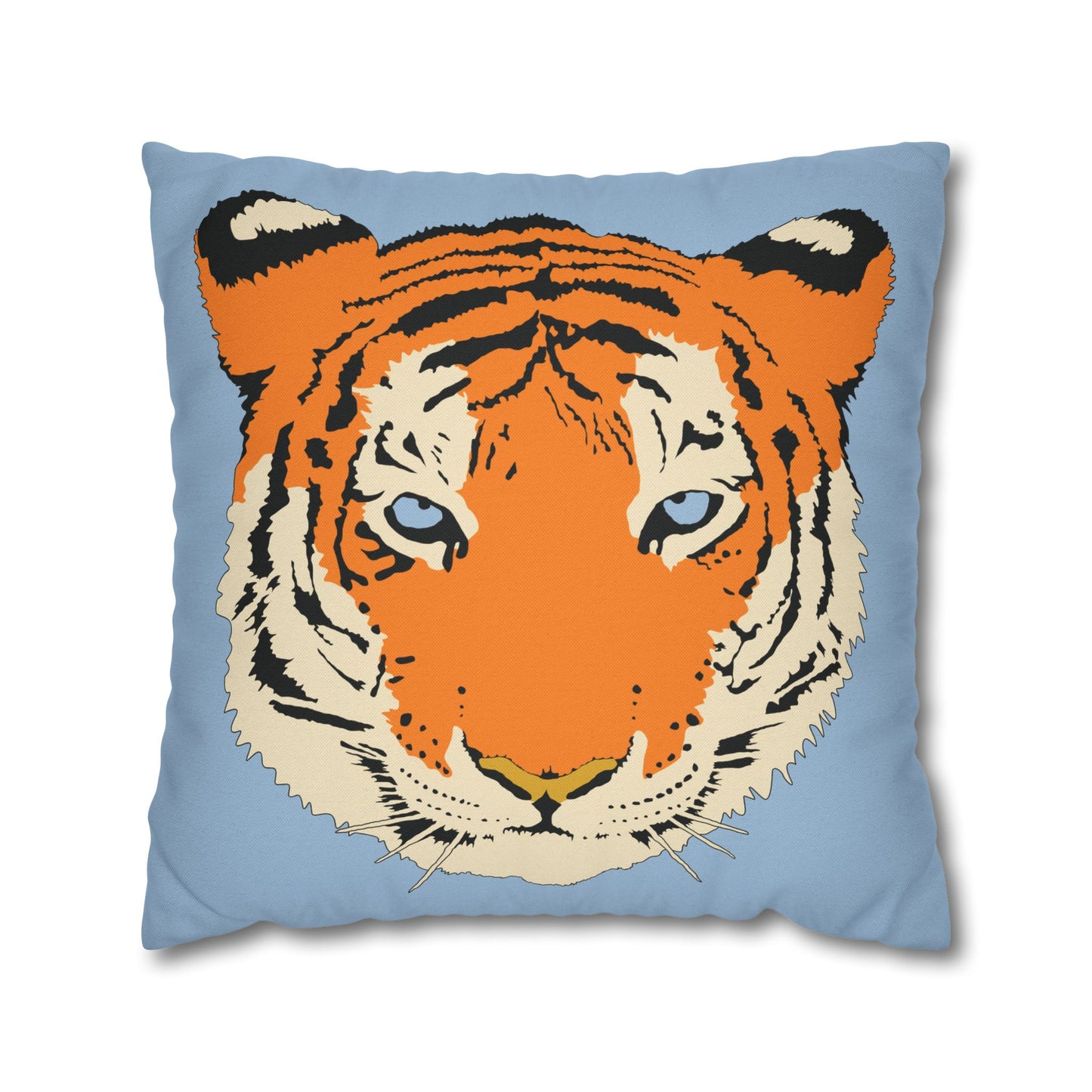 Tiger Blue Pillow Cover