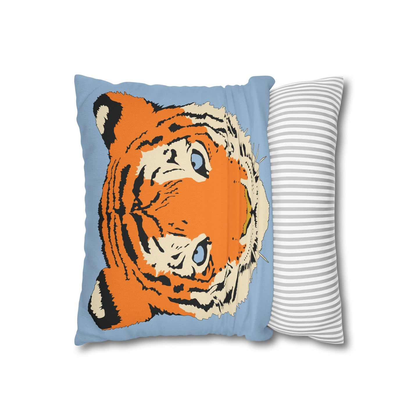 Tiger Blue Pillow Cover