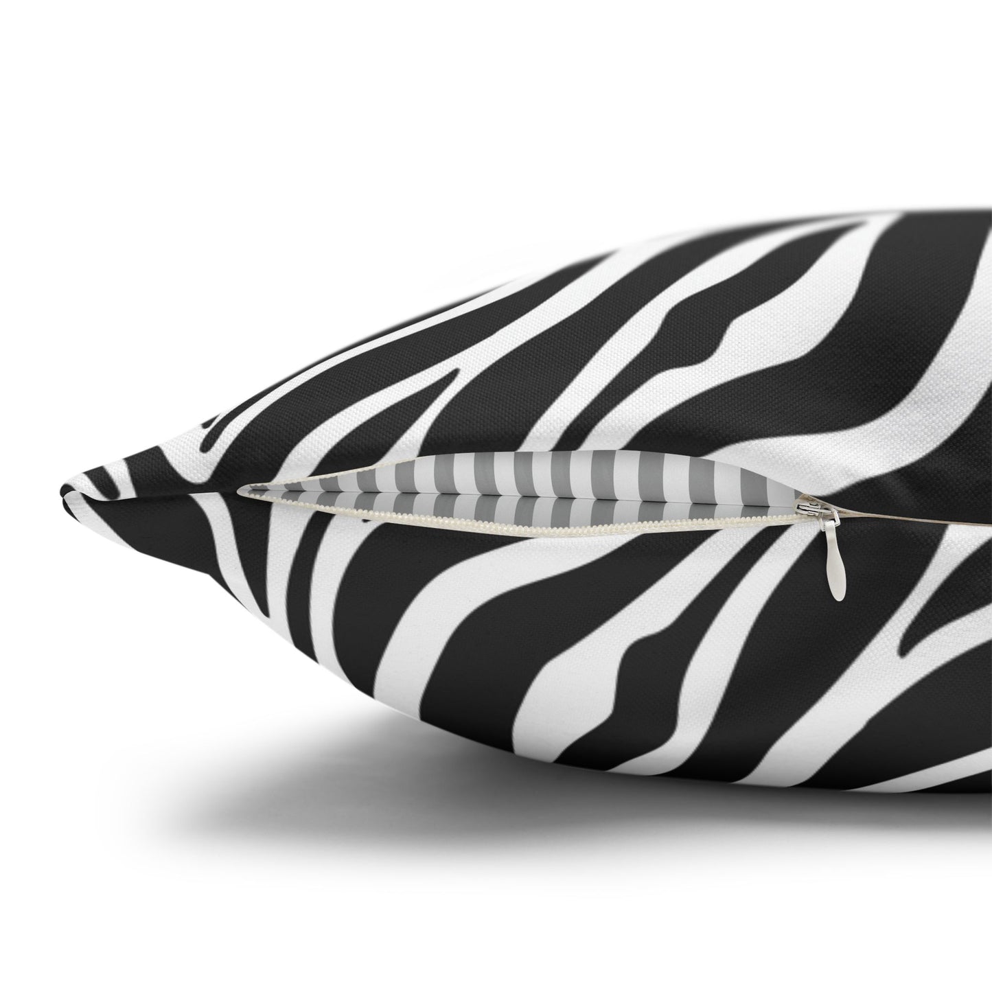 Tiger & Black Tiger Stripes Throw Pillow Cover