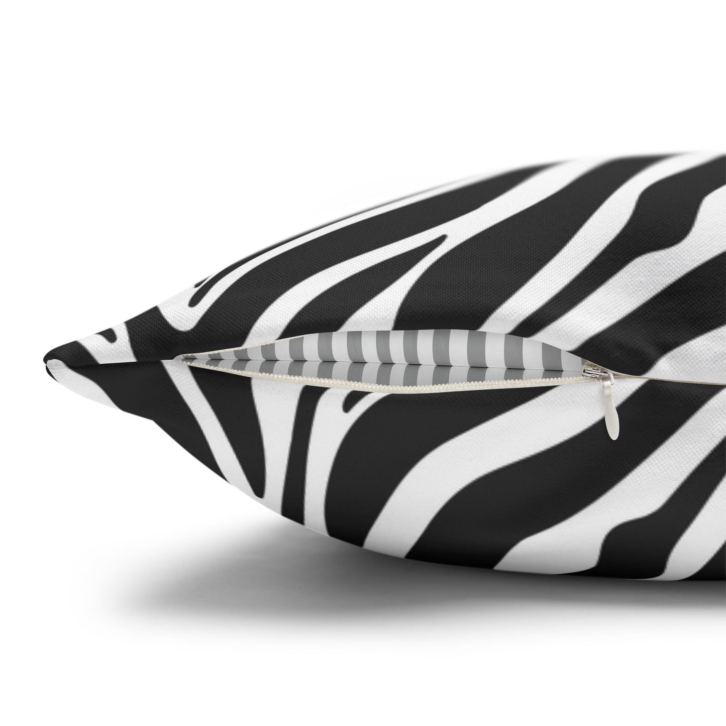 Tiger & Black Tiger Stripes Throw Pillow Cover