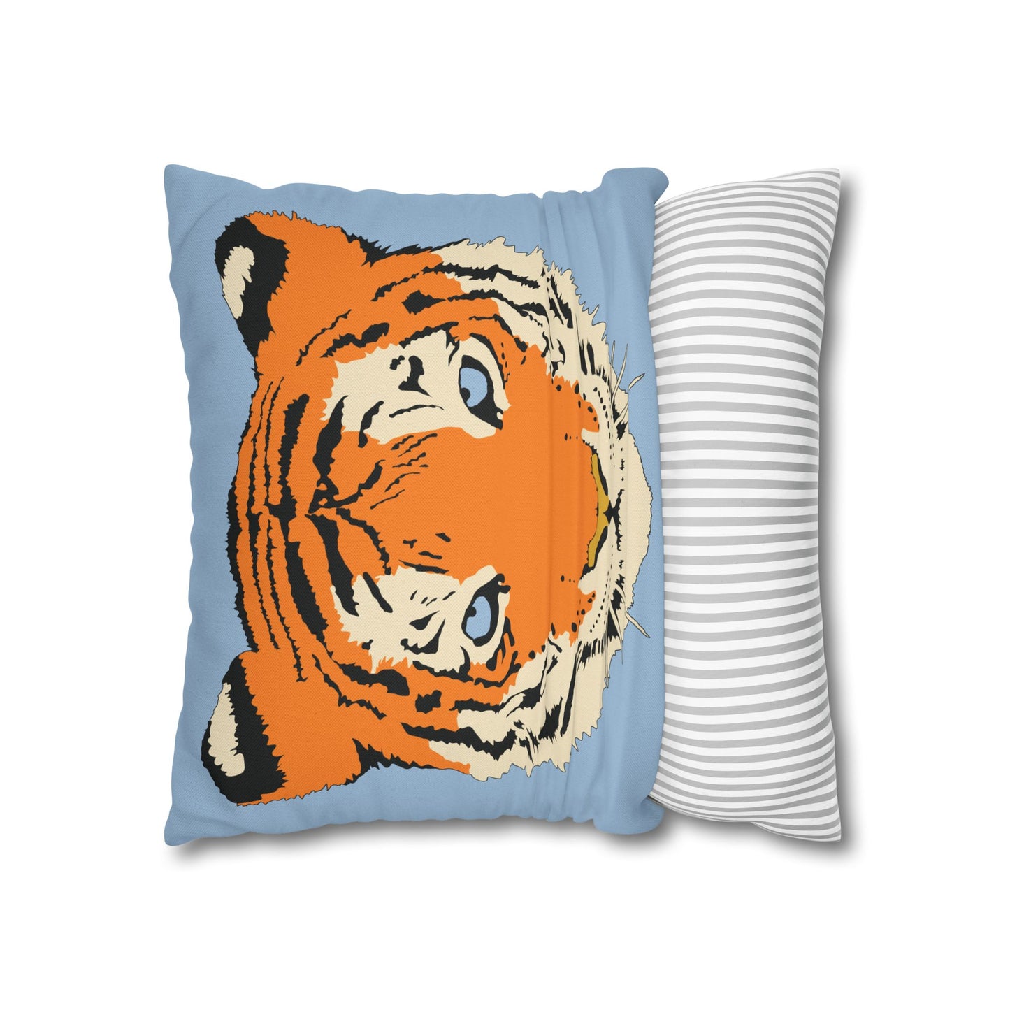 Tiger Blue Pillow Cover