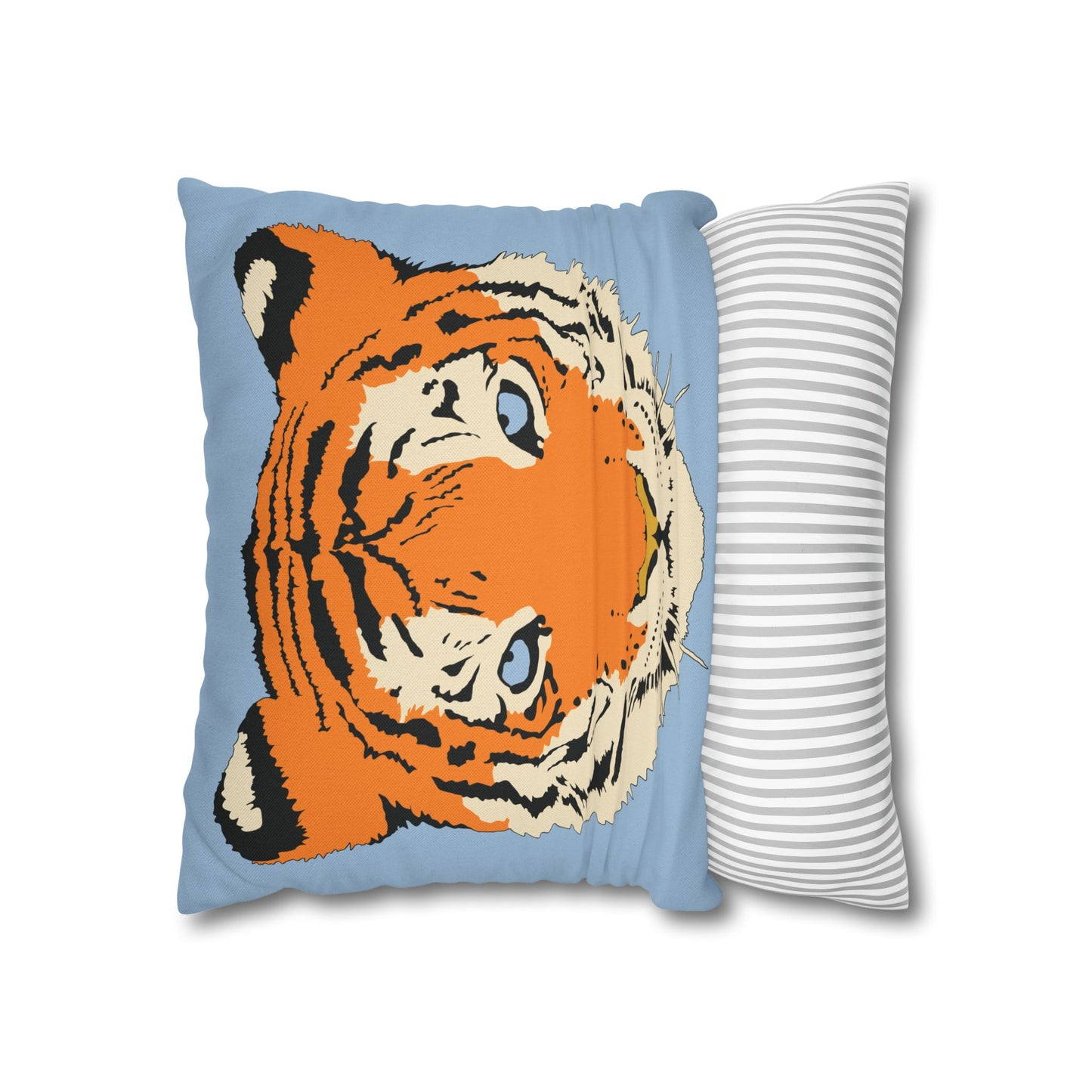Tiger Blue Pillow Cover