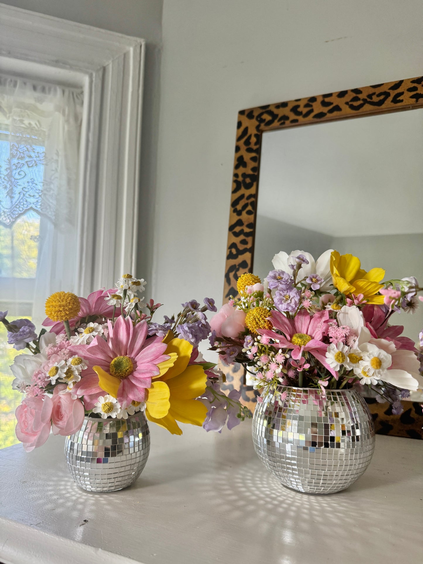 Josie Mae WILDflower Disco Ball Vase, Small 4"