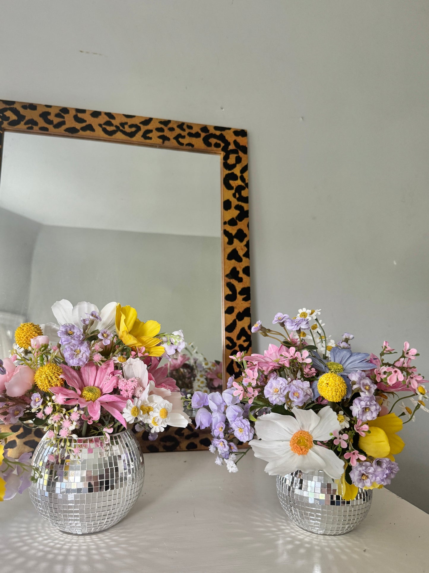 Josie Mae WILDflower Disco Ball Vase, Mini 3"