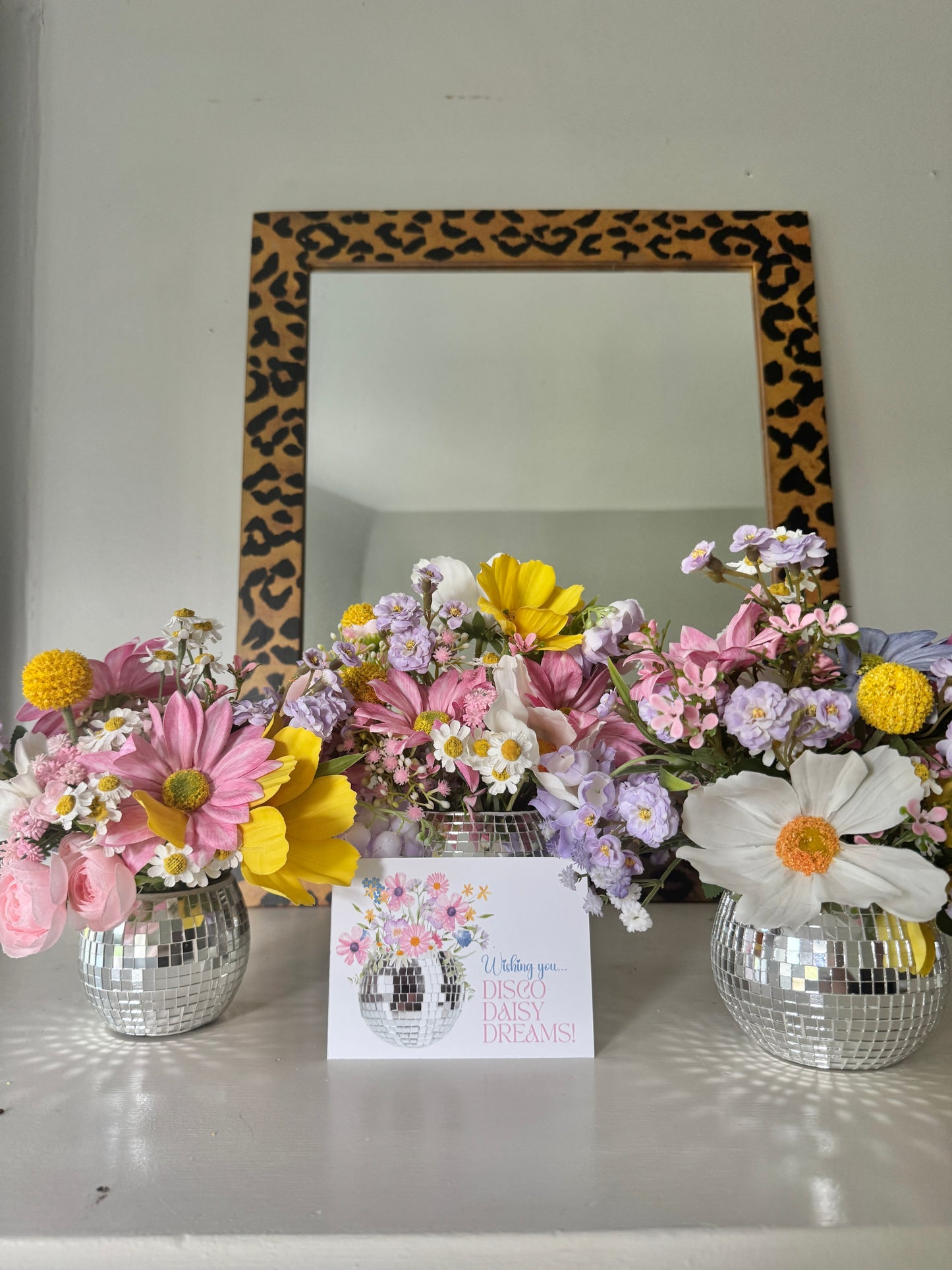 Josie Mae WILDflower Disco Ball Vase, Small 4"