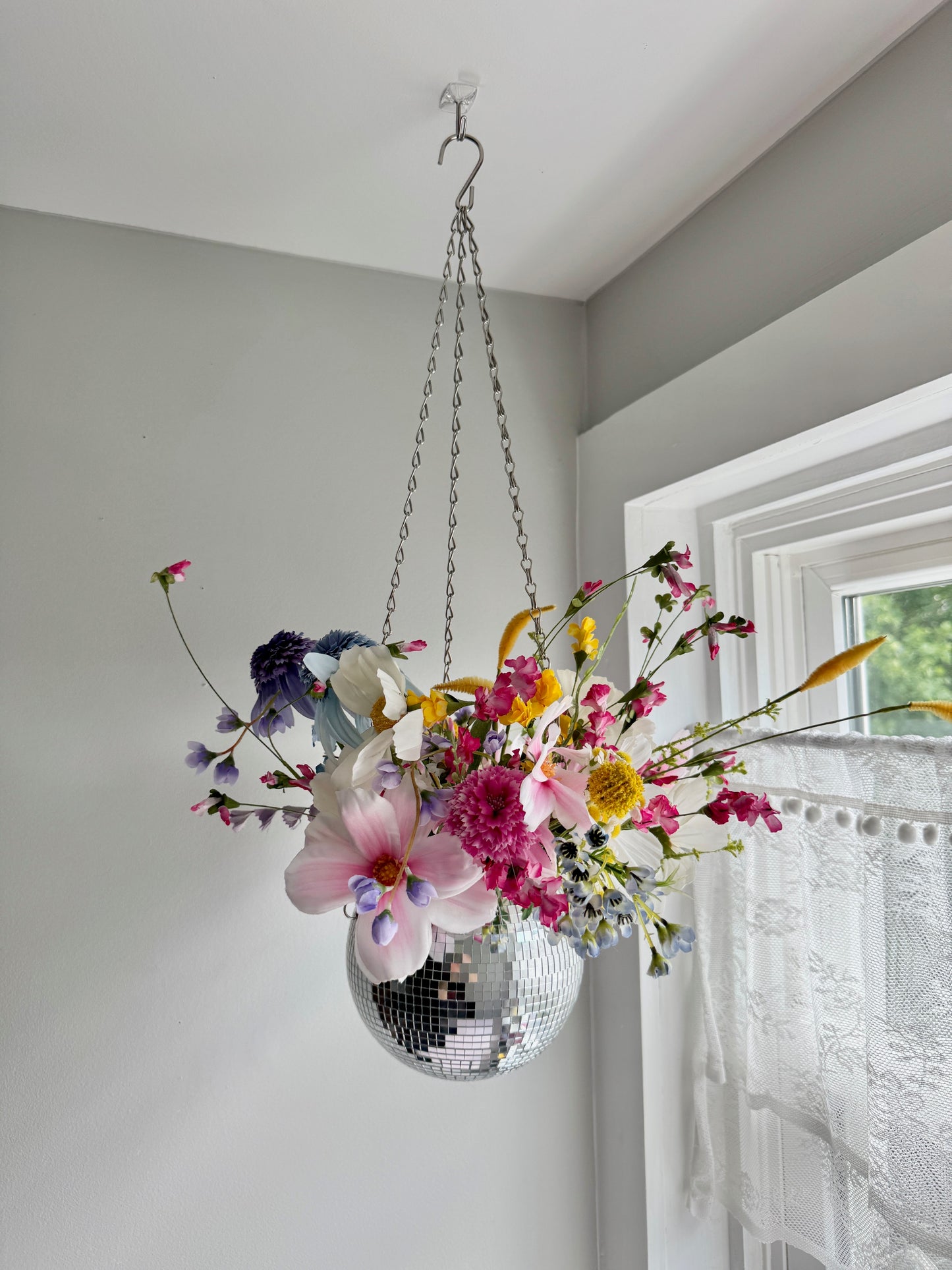 Forever WILDflower Disco Hanging Chiffon 6" Vase