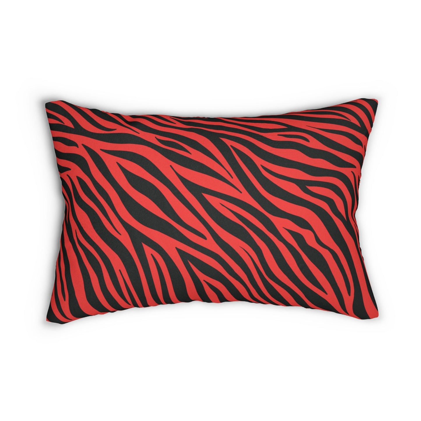 Red Zebra Lumbar Pillow