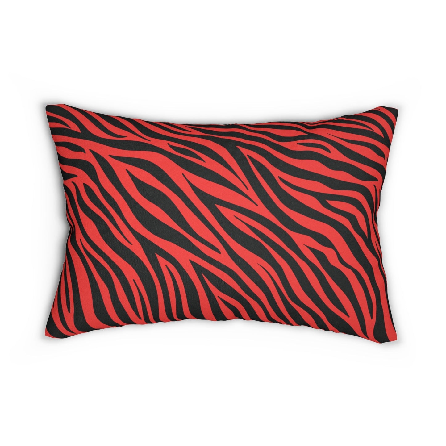 Red Zebra Lumbar Pillow