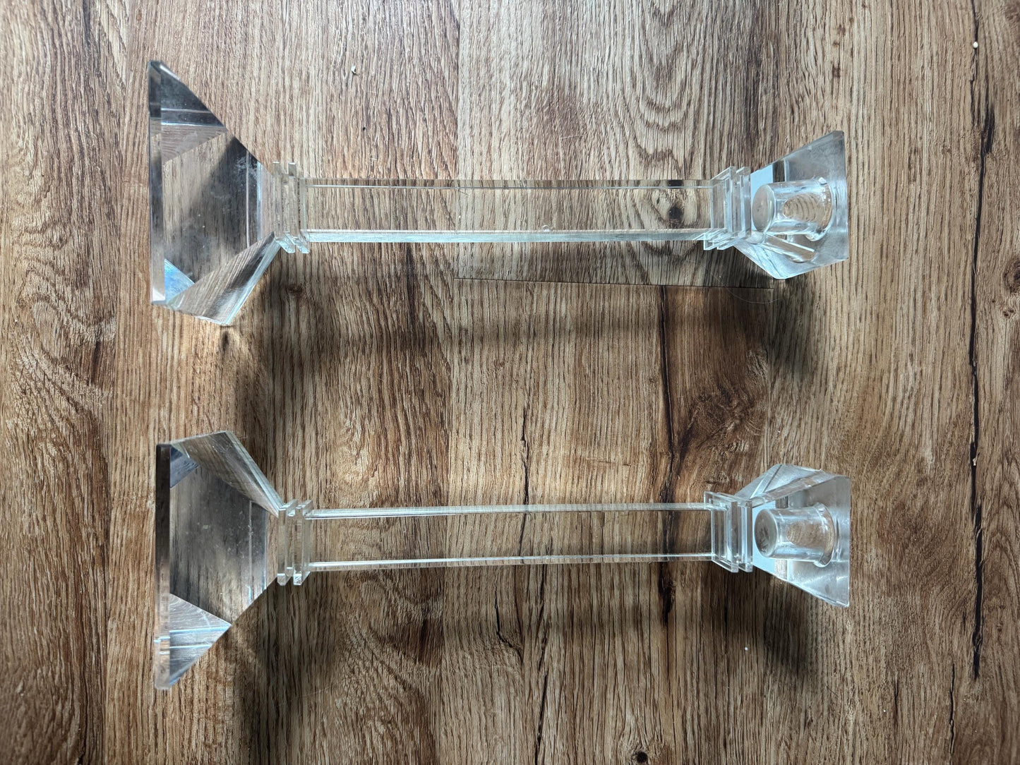 Vintage Crystal Candle Holders Candlesticks Marquis by Waterford, Set of 2