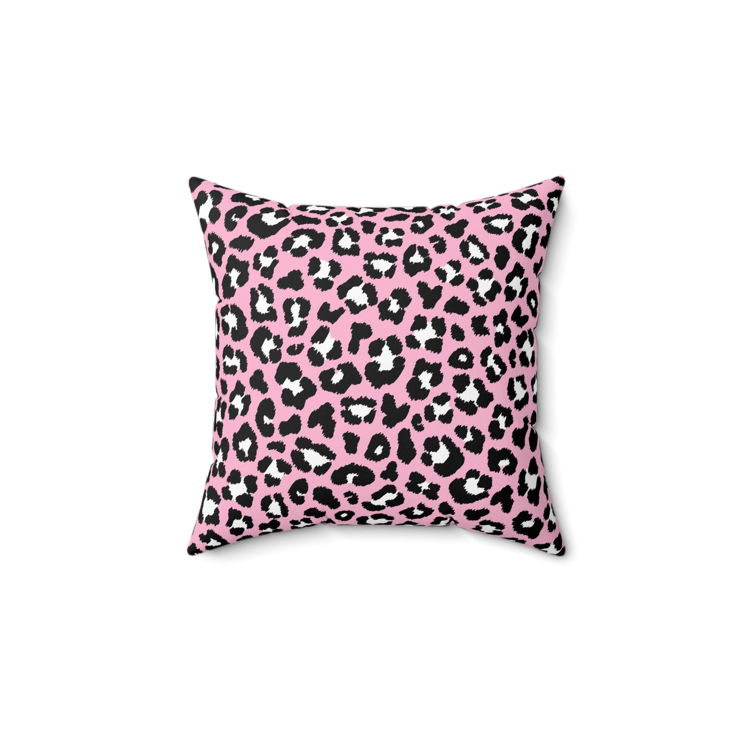 Double Sided Pink Leopard Check Pillows