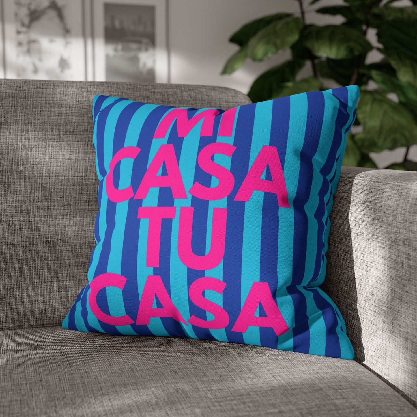 Mi Casa Tu Casa Pillow Cover