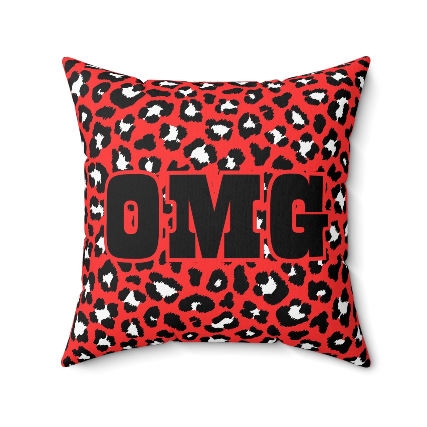 OMG Spotted Red Pillow