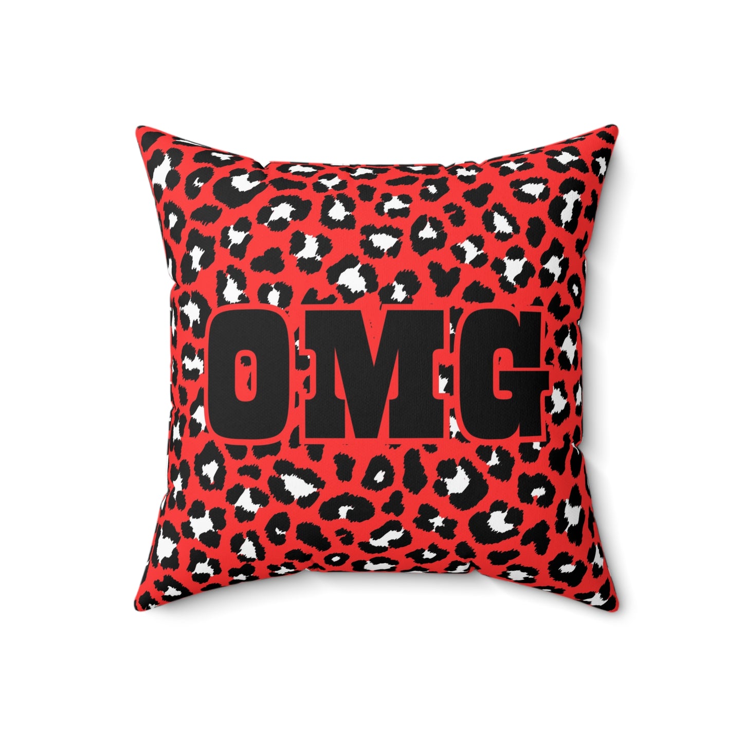 OMG Spotted Red Pillow