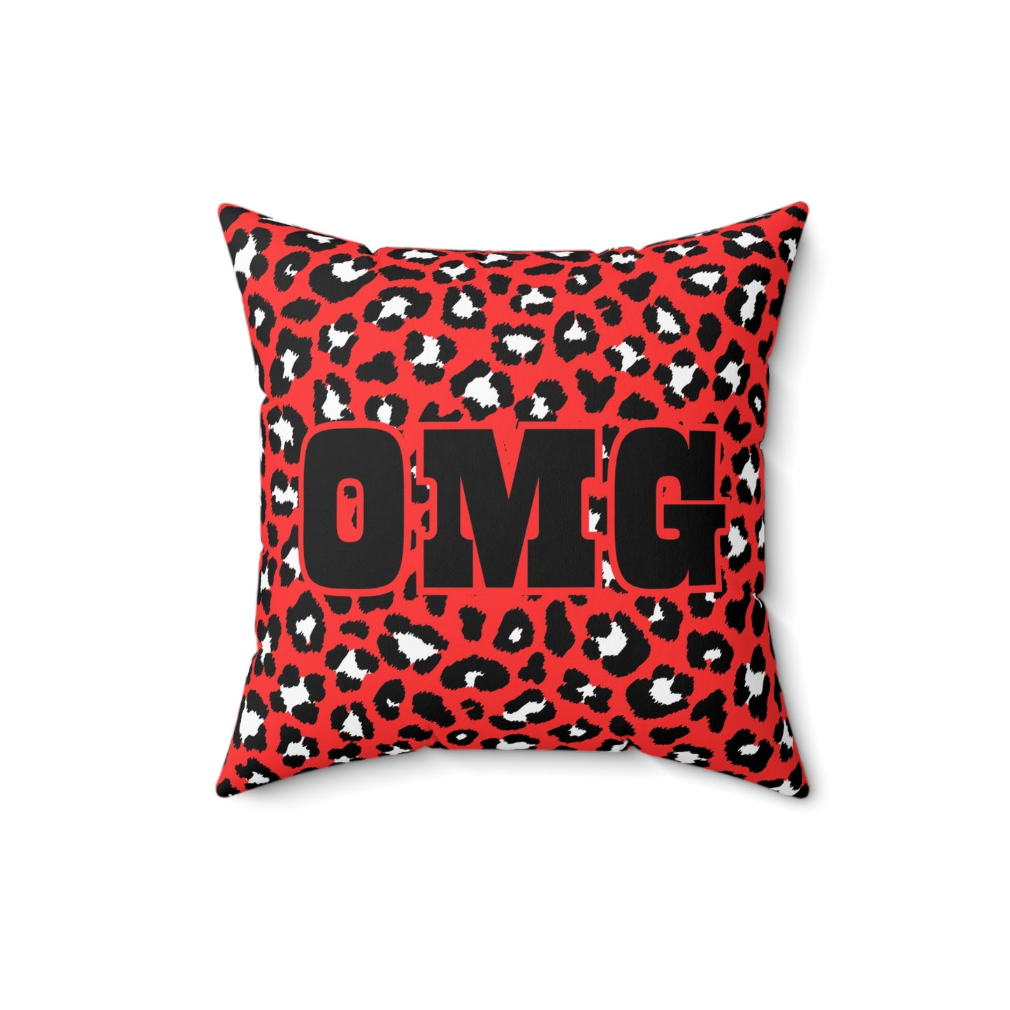 OMG Spotted Red Pillow