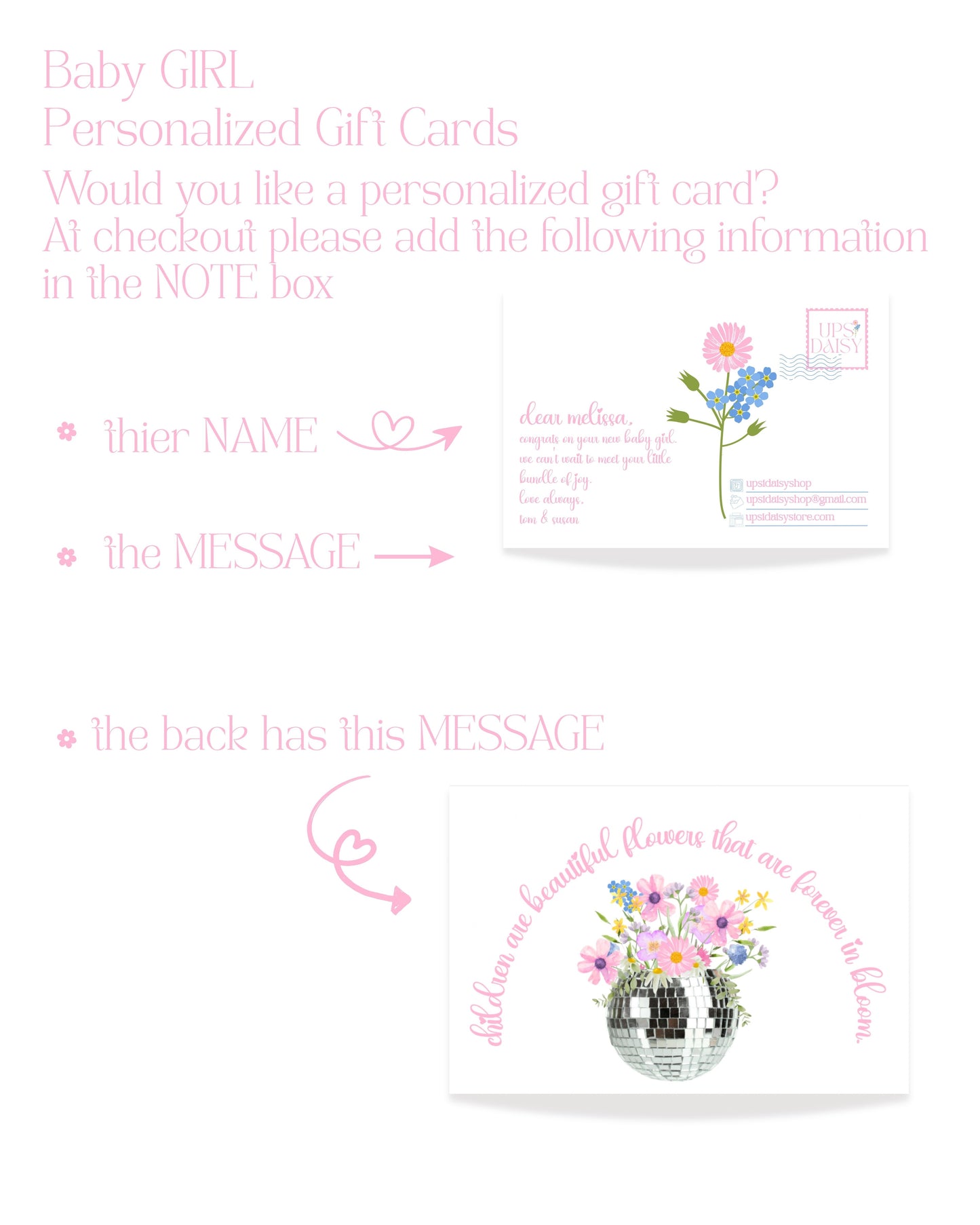 BABY GIRL Pink Daisy XS