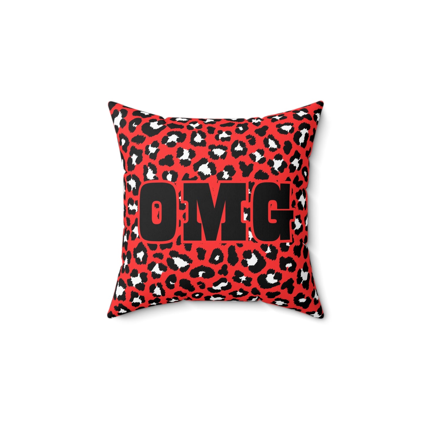 OMG Spotted Red Pillow