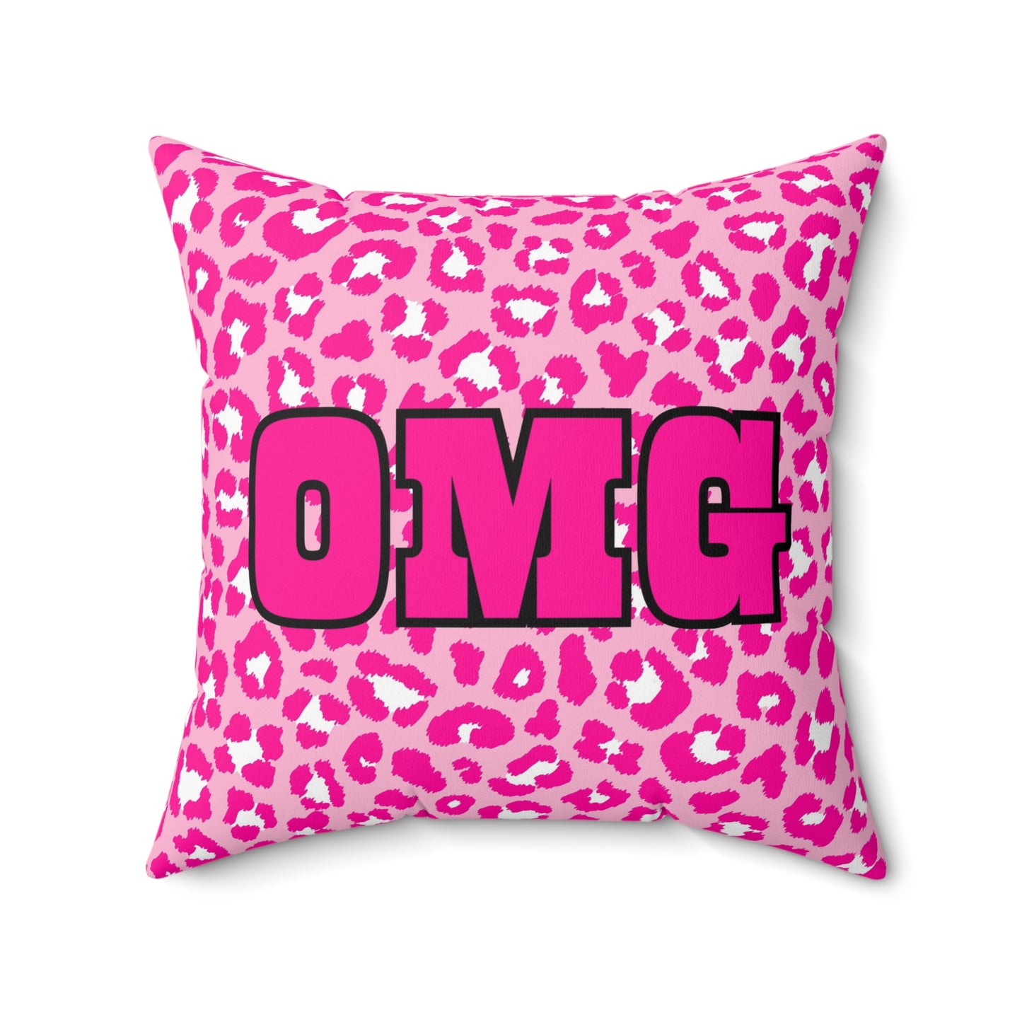 OMG Spotted Pink Pillow