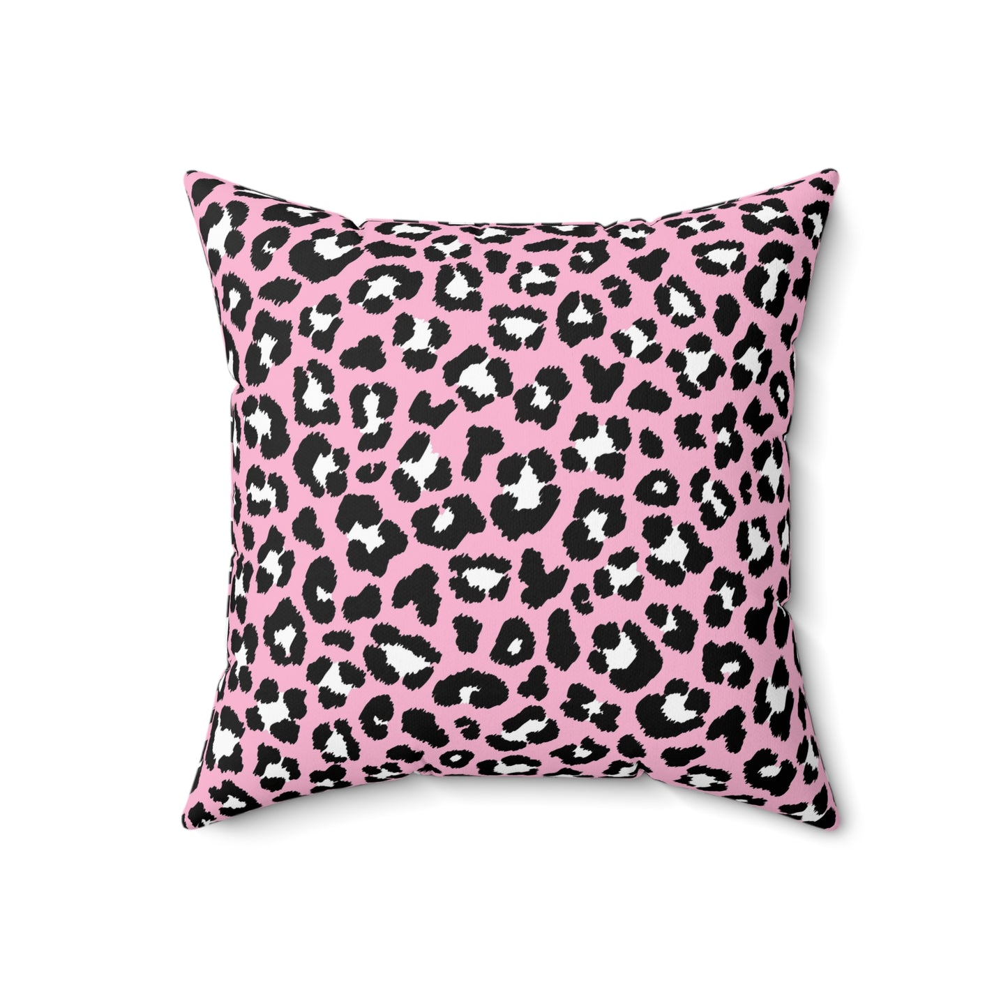 Double Sided Pink Leopard Check Pillows