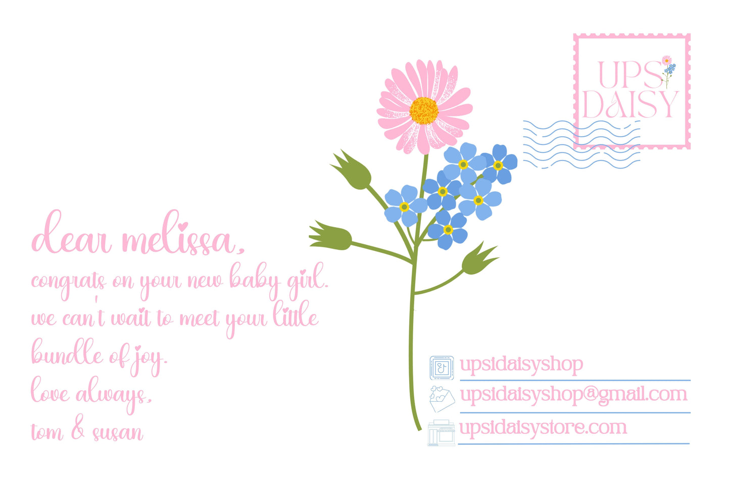 BABY GIRL Pink Daisy XS