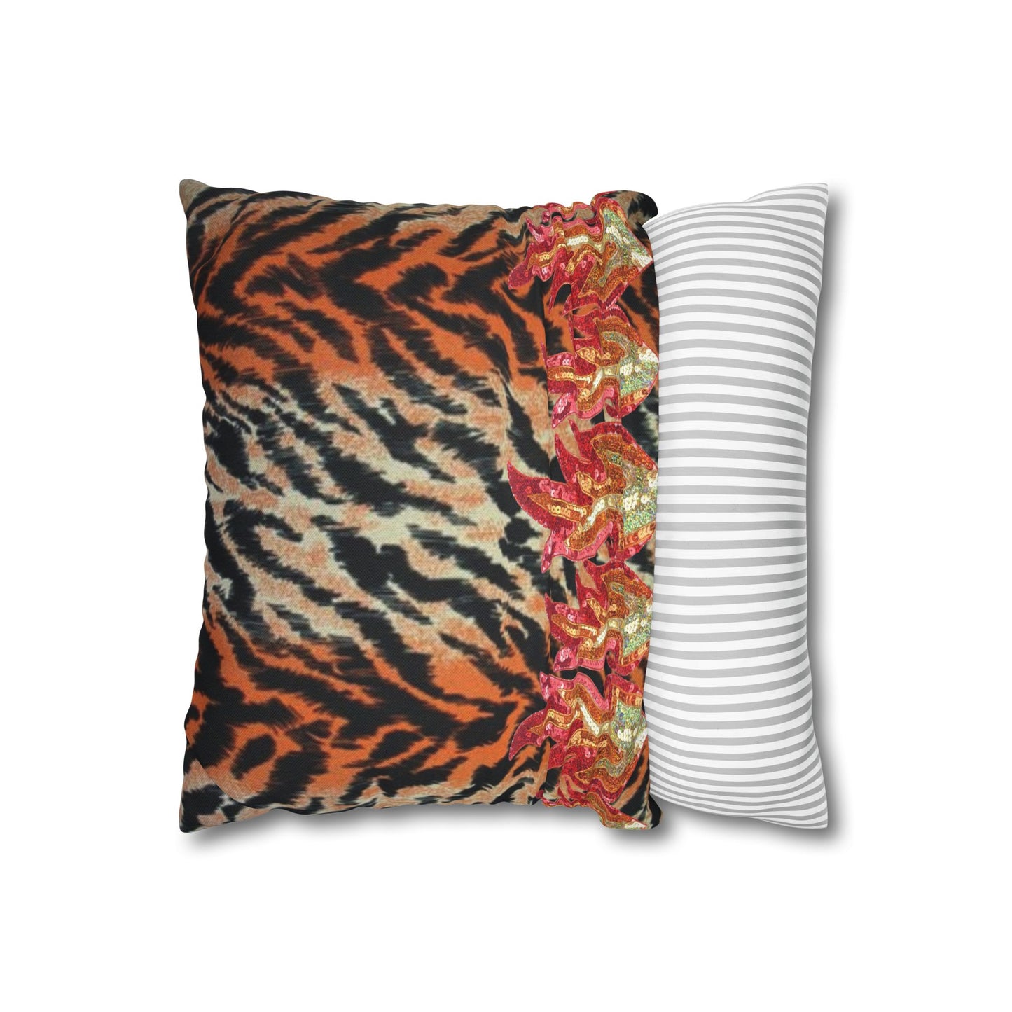 Flaming Tiger 3D Pillow