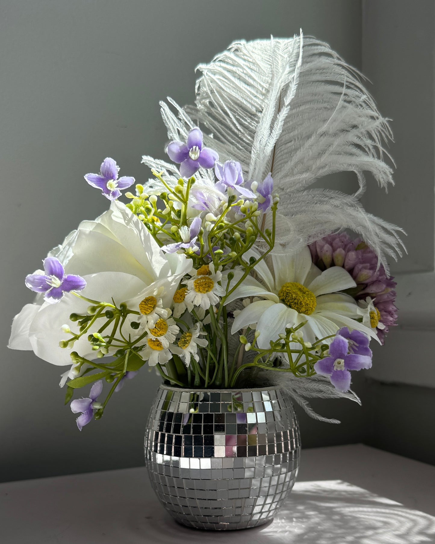 Sweet Violet Garden - Large with Feather