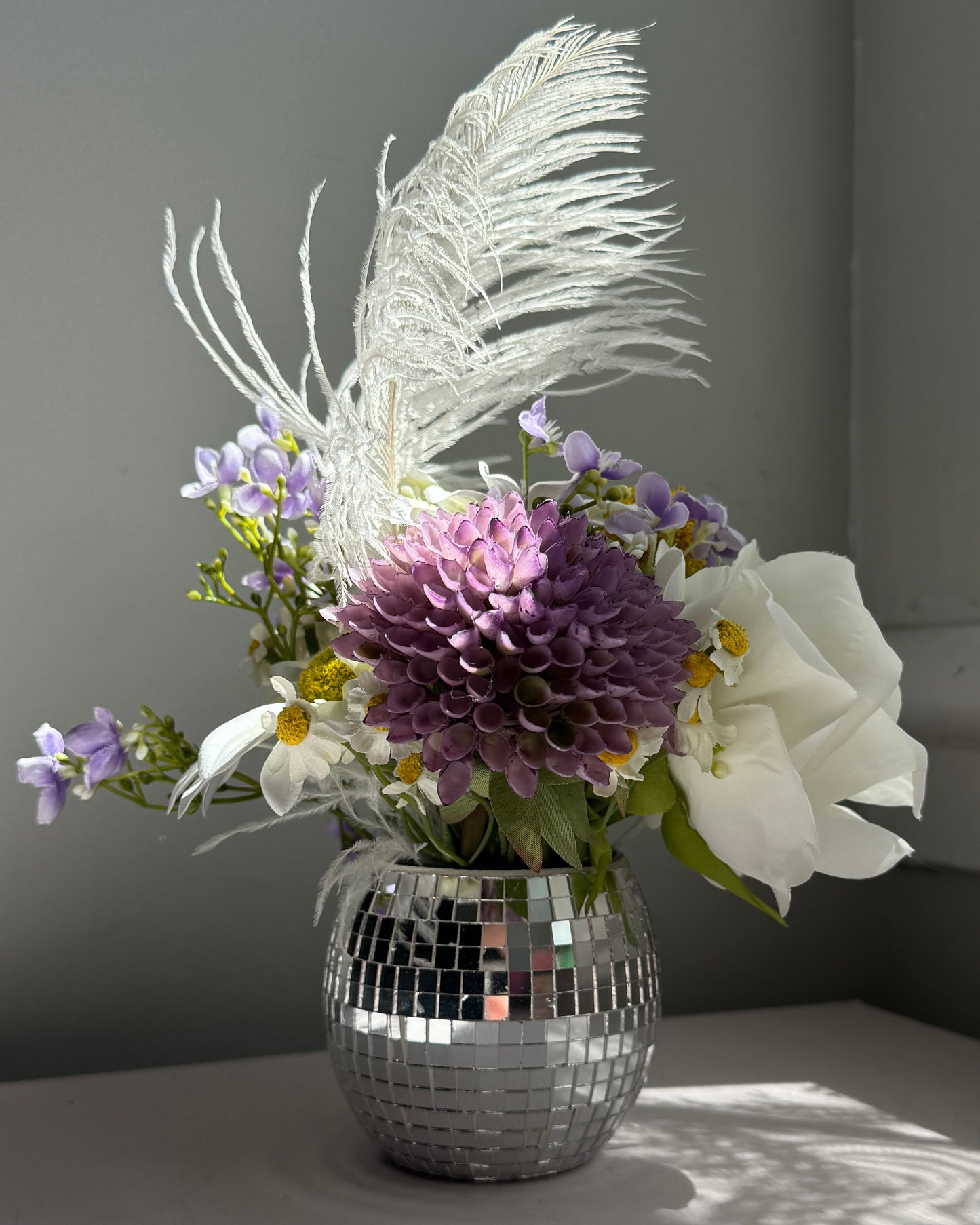Sweet Violet Garden - Large with Feather