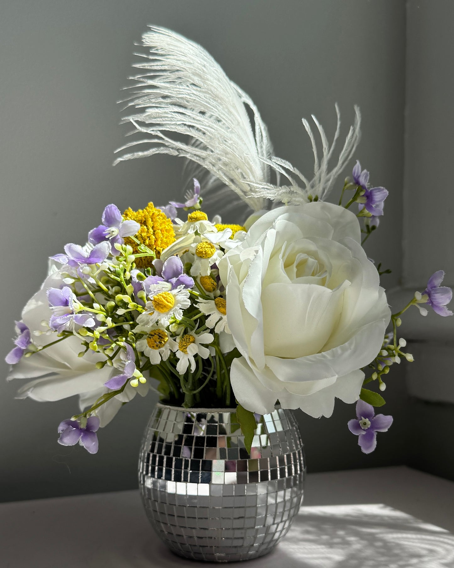 Sweet Violet Garden - Large with Feather