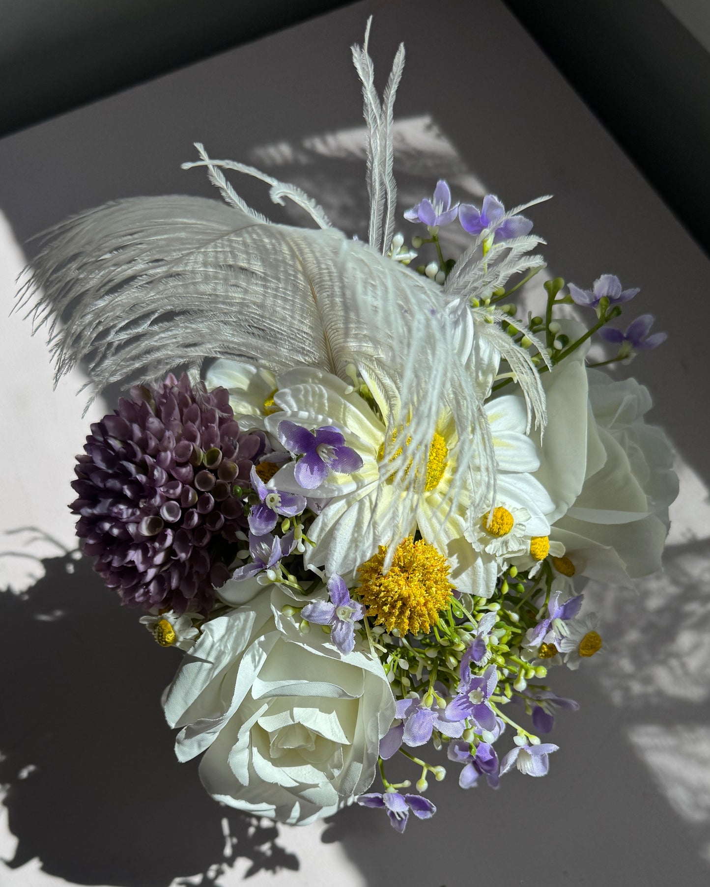 Sweet Violet Garden - Large with Feather