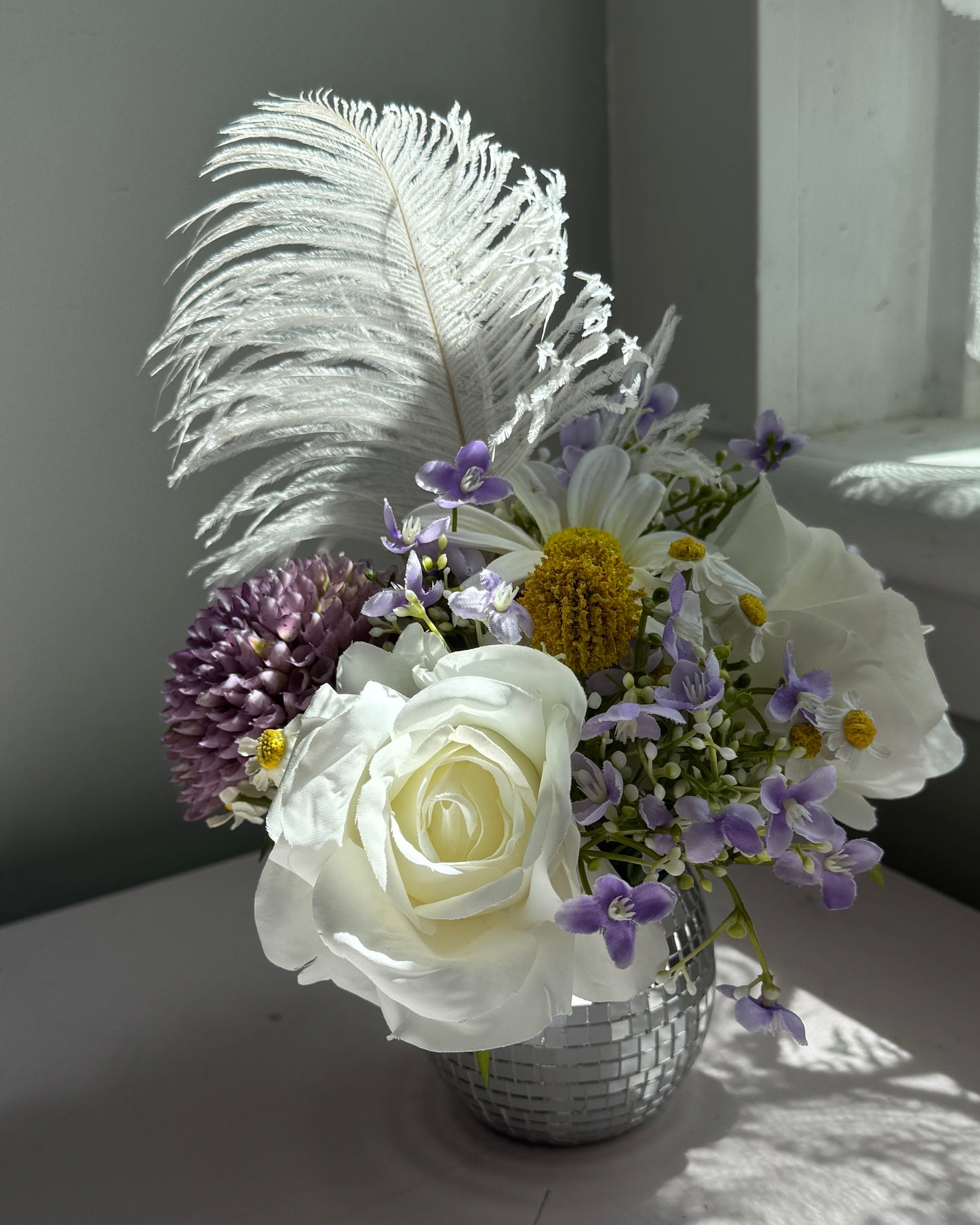 Sweet Violet Garden - Large with Feather