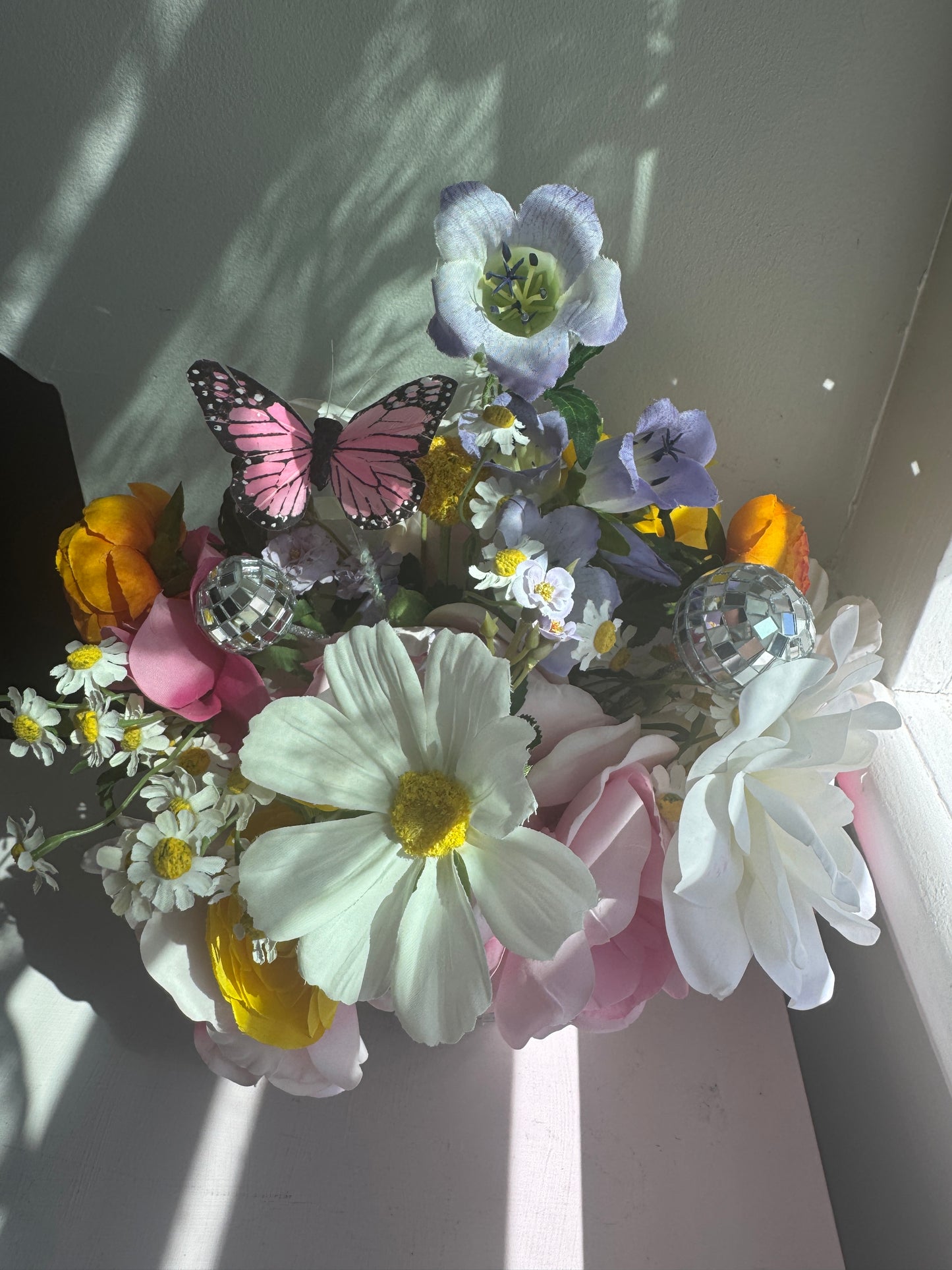 Spring Daydream - Large with Butterfly & Mini Disco Ball