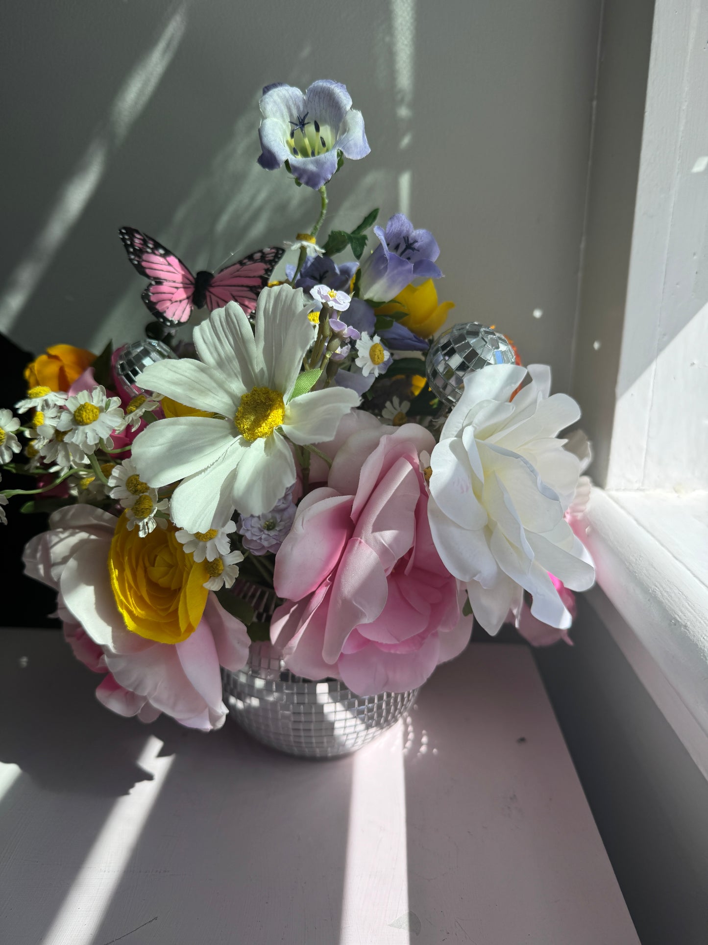 Spring Daydream - Large with Butterfly & Mini Disco Ball