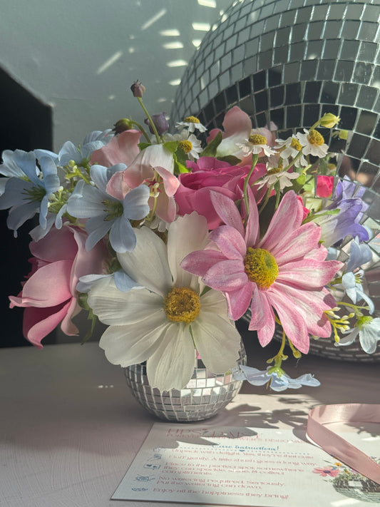 The Forever Wildflower Disco Vase
