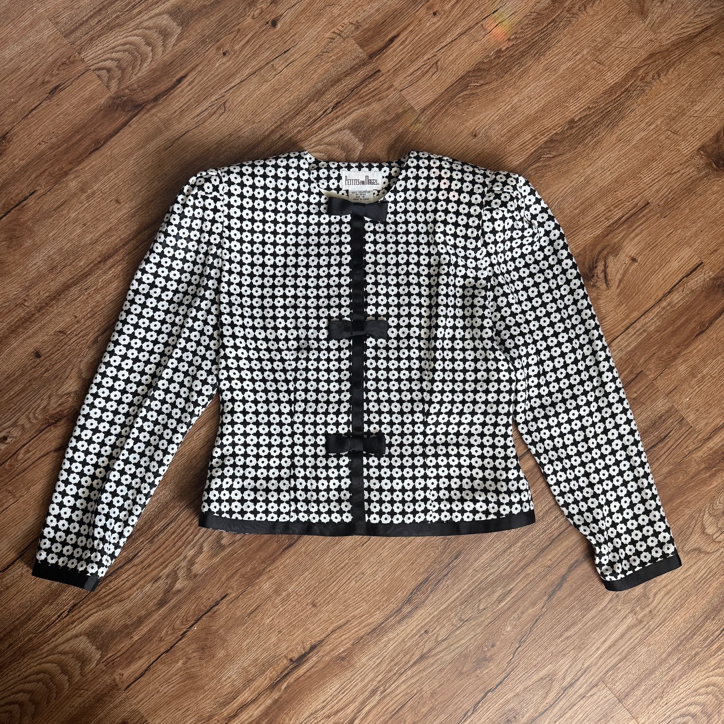 80s 90s Jackie O' Bow Blazer