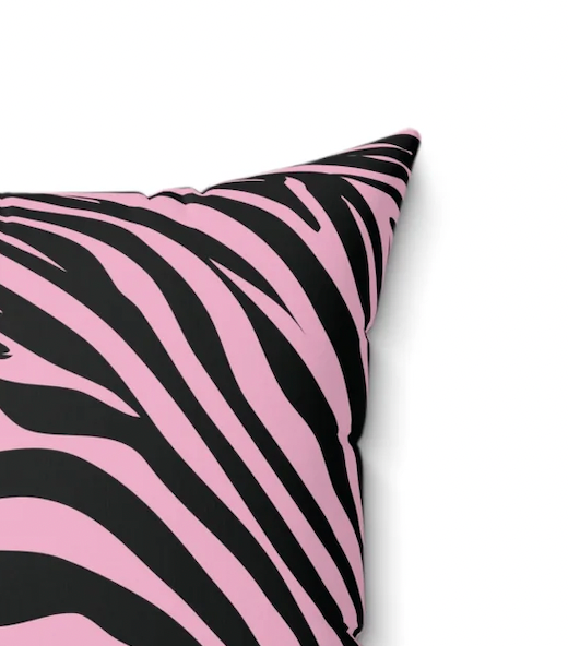 Pink Tiger Stripe Pillow