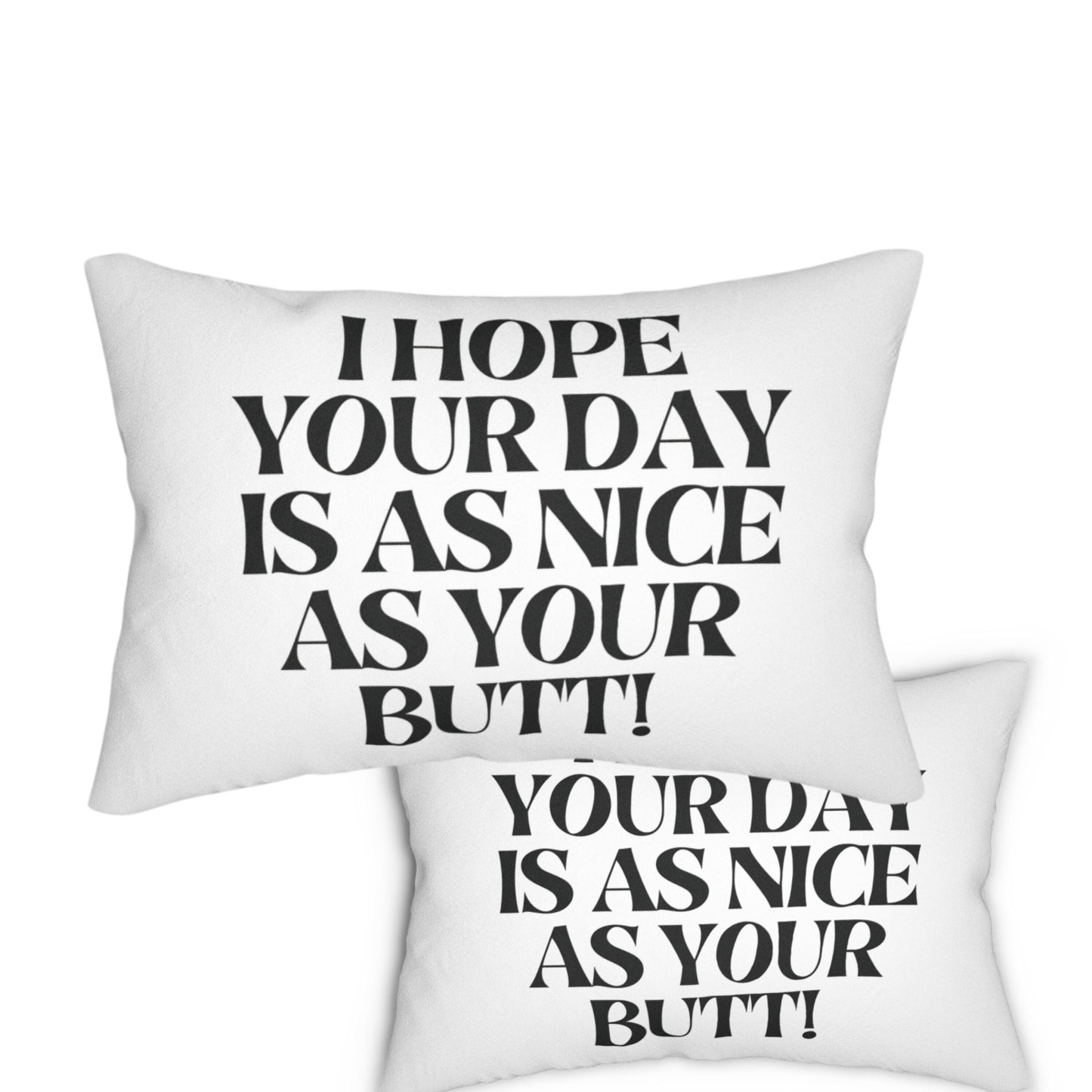 Funny Butt Quote Throw Pillow, Sarcastic Humorous Home Decor, Housewarming New Home Gift, Pop Art Eclectic Lumber Pillow Filler Include