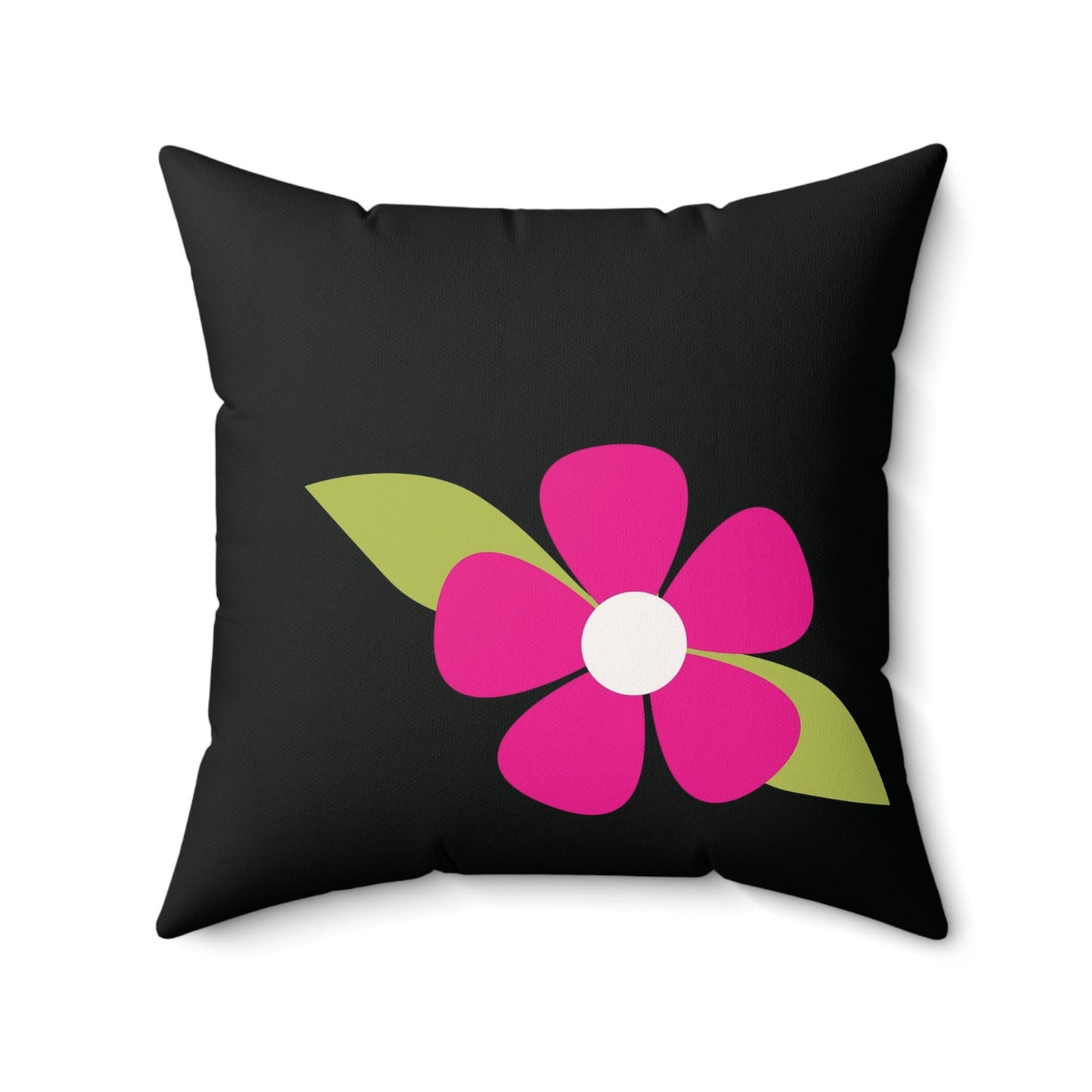 Retro 60s Flower Power Style Throw Pillow