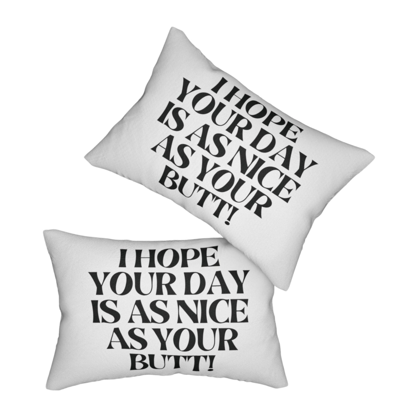 Funny Butt Quote Throw Pillow, Sarcastic Humorous Home Decor, Housewarming New Home Gift, Pop Art Eclectic Lumber Pillow Filler Include