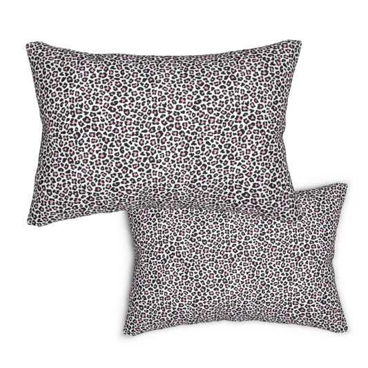 Pink Leopard Print Pillow