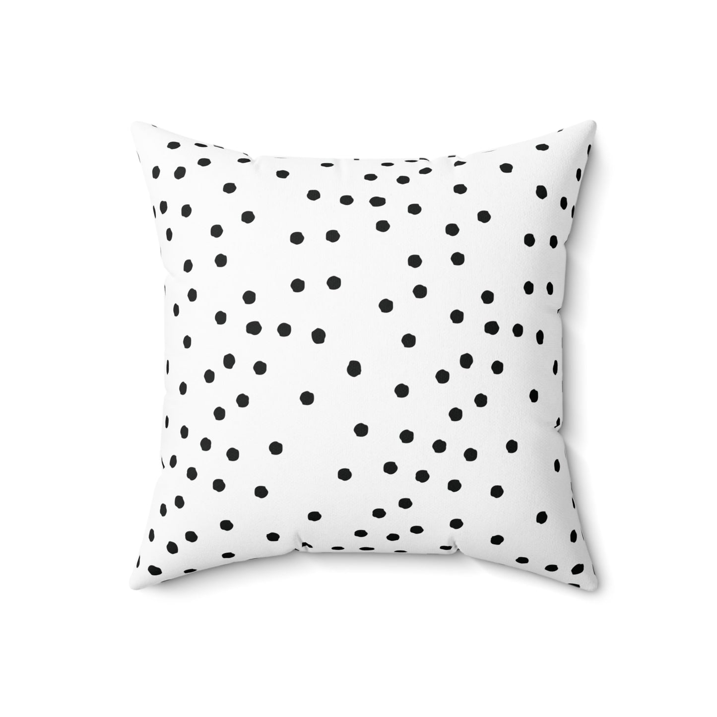 Black and White Polka Dots Throw Pillow